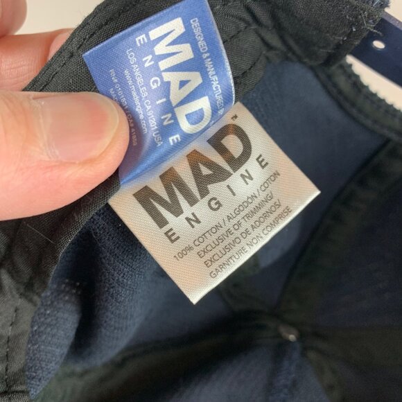 Pabst Blue Ribbon Navy Blue Mad Engine Corduroy Snapback Hat - Picture 6 of 6